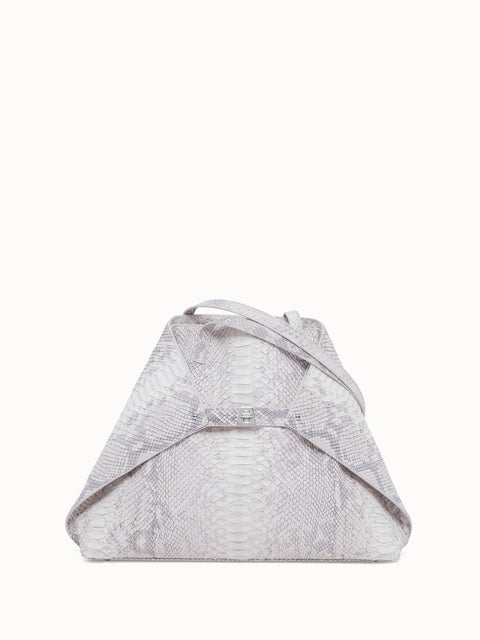 Medium Ai Shoulder Bag in Suede Python Leather
