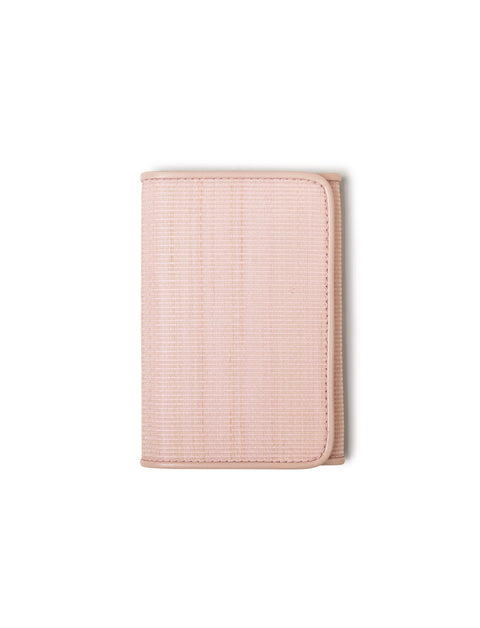 Card holder with flap in horsehair