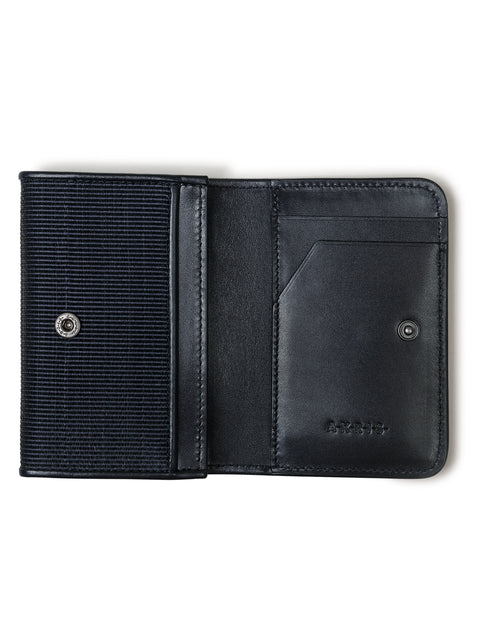 card holder with flap in horsehair
