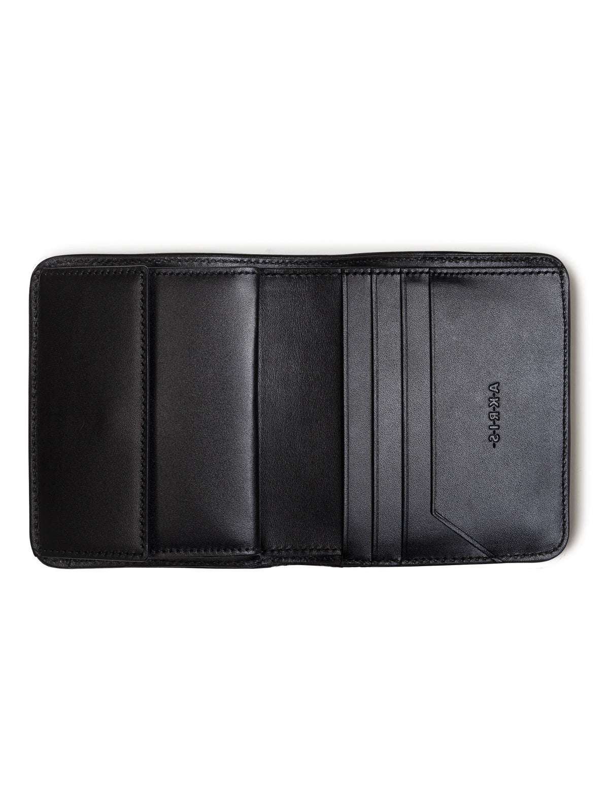 Men's Leather Wallet in Black & Red Boxcalf for 10 Credit Card by