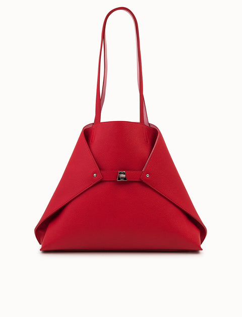 Medium Reversible Two-Tone Leather Handbag