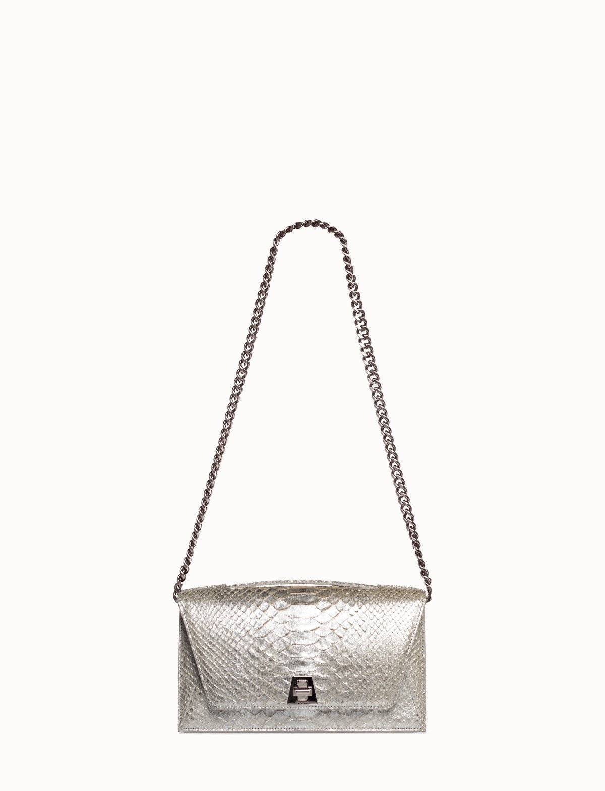 Anouk - City Bag in Python Nubuck Leather in Green by Akris