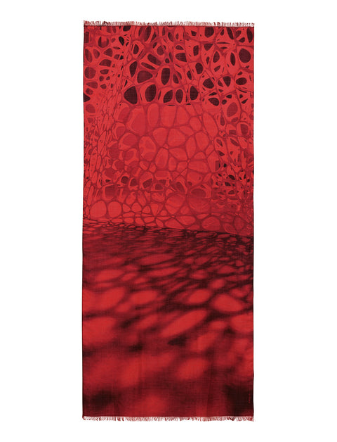 Nano Embroidery print scarf