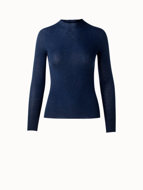 Ribbed Cashmere Silk Sweater