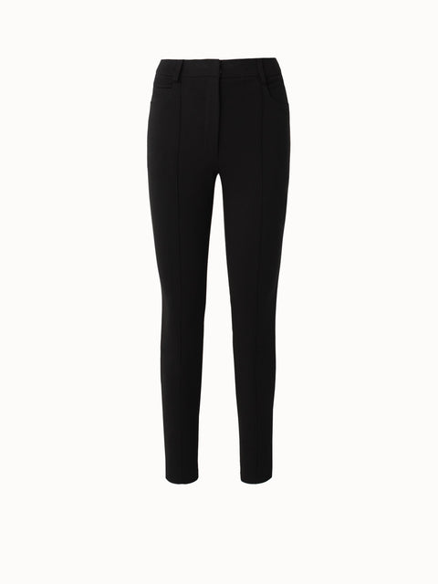 Slim Fit Ankle Length Jersey Pants