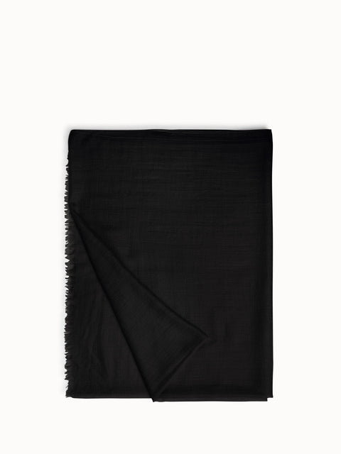 Cashmere Silk Scarf with Fringe