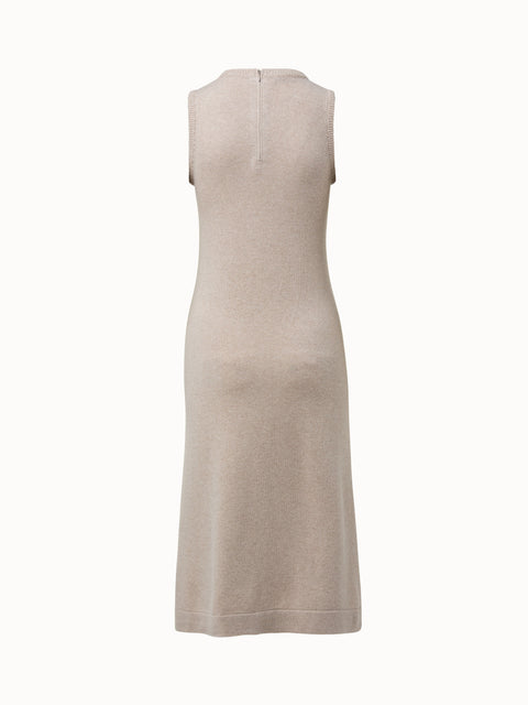 Cashmere Knit Dress With Keyhole Front