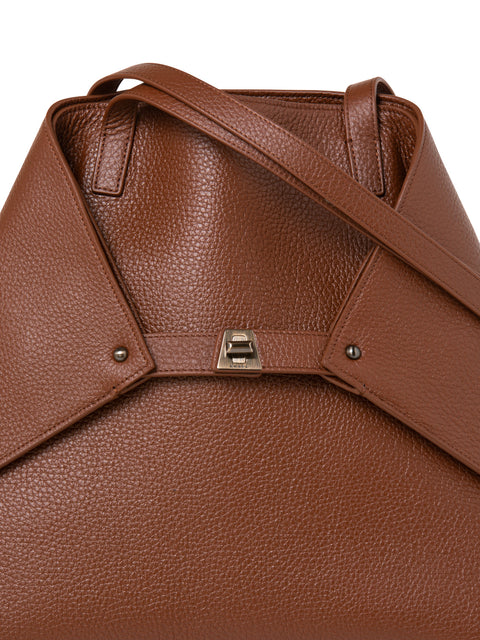 Medium Ai Cervocalf Leather Shoulder Bag