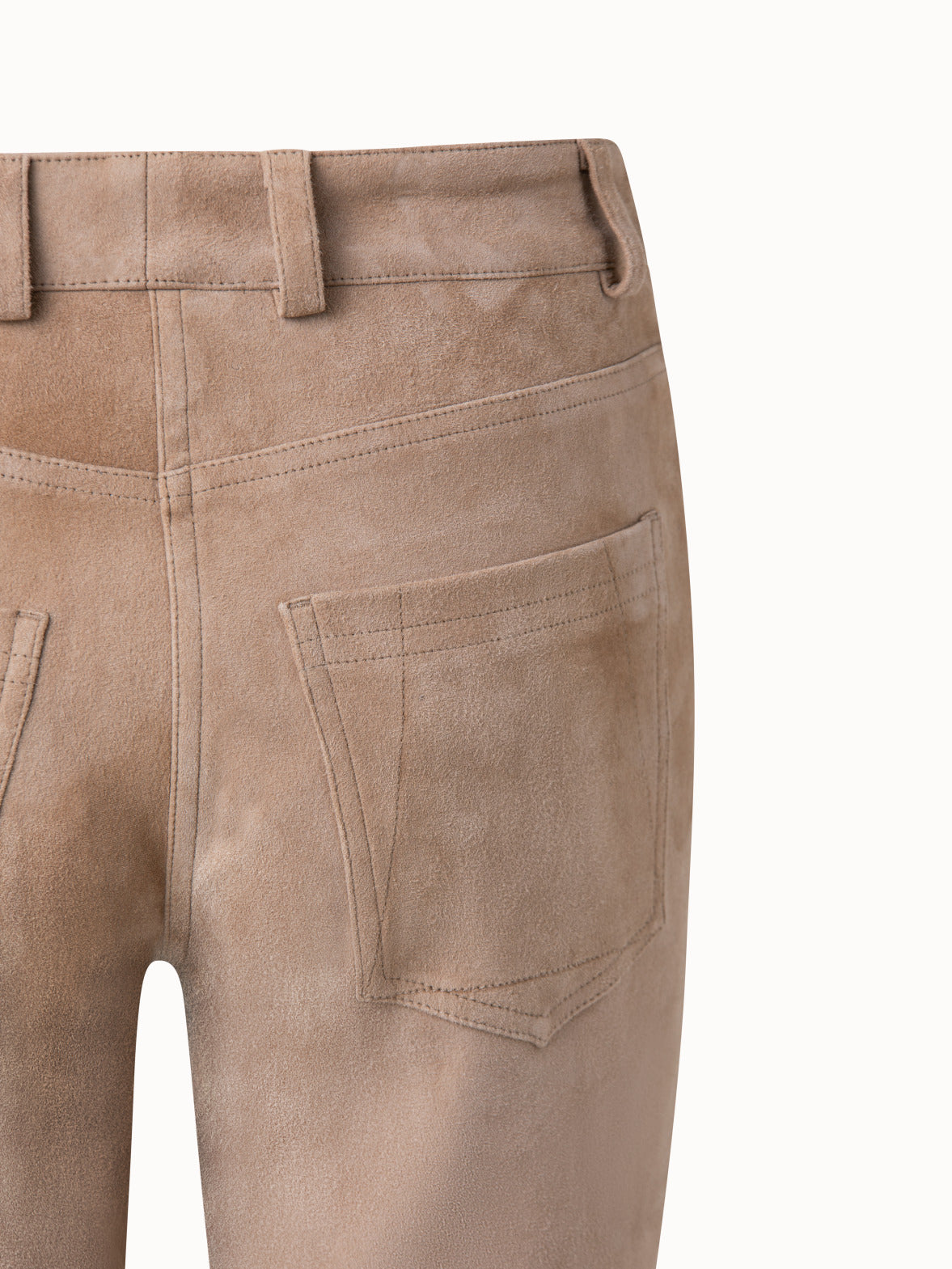 Akris® Official – Lamb Suede Stretch Leather Pant