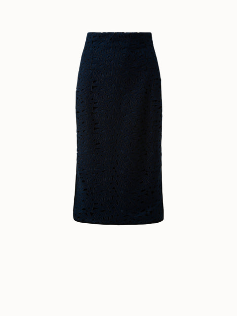 Second Glance Embroidery Pencil Skirt