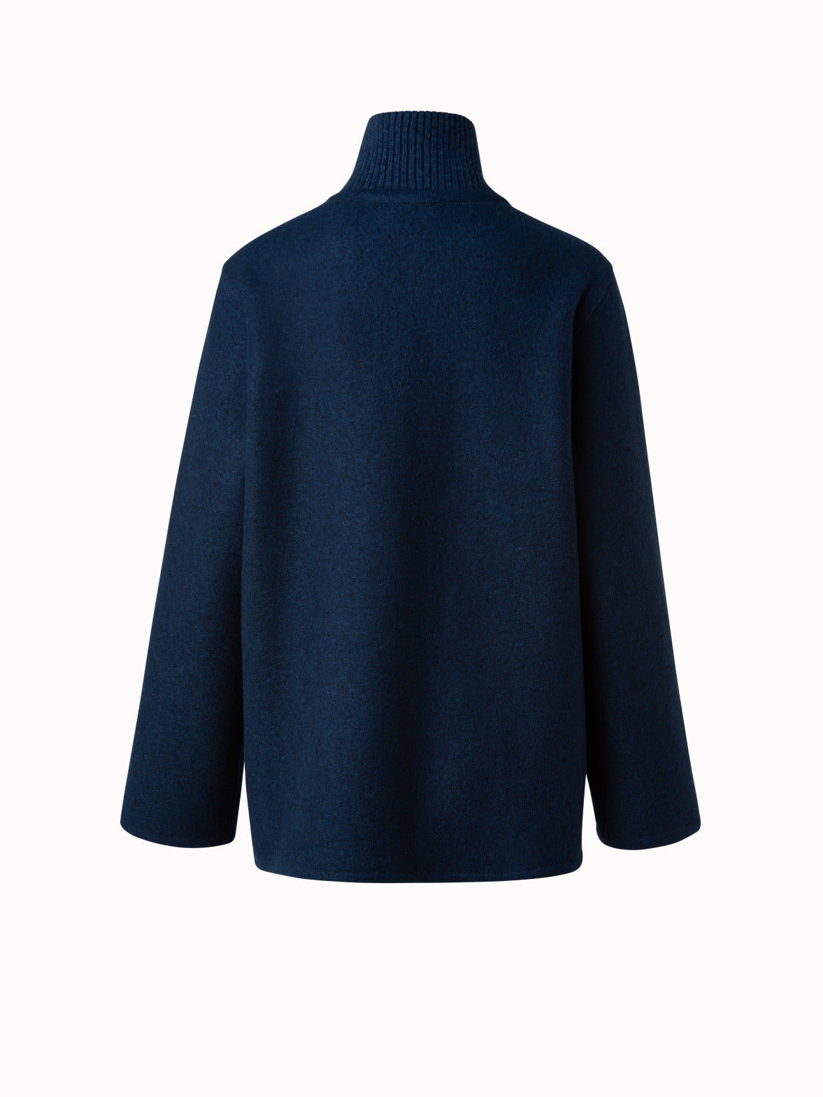 Cashmere Jersery Suede Pocket Jacket - blue