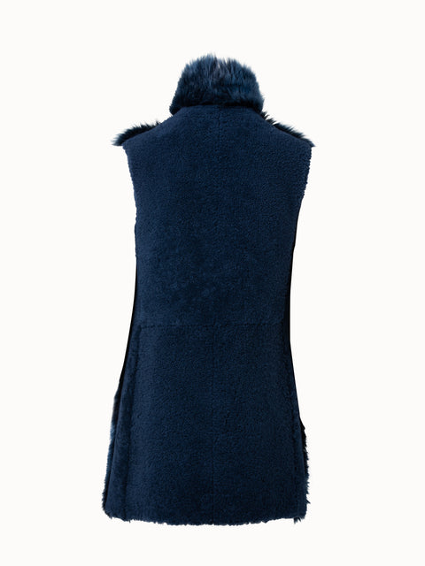Long Gilet with Toscana Fur Front