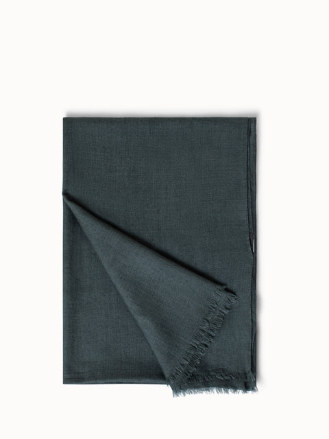 Cashmere Silk Scarf With Fringe