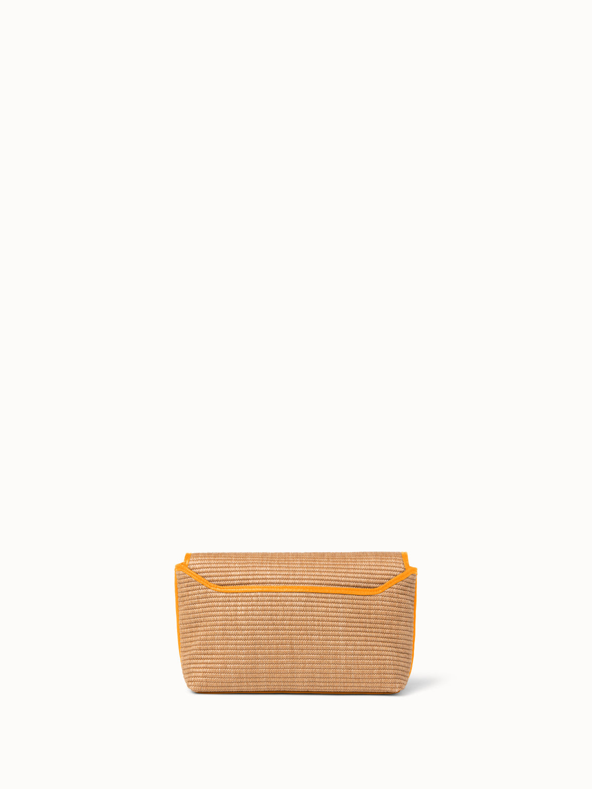 Small Anouk Day Bag in Raffia - orange - beige