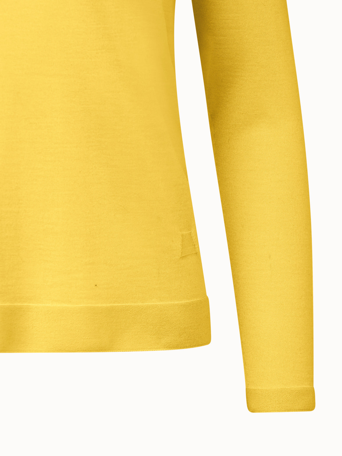 Fine Gauge Cashmere Silk Pullover - yellow