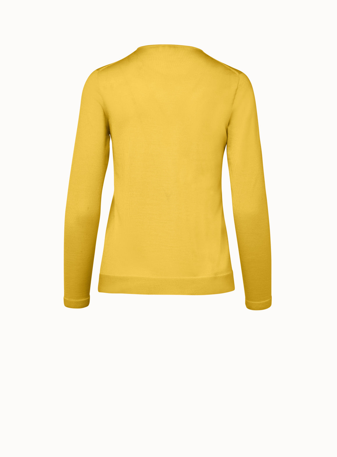 Fine Gauge Cashmere Silk Pullover - yellow