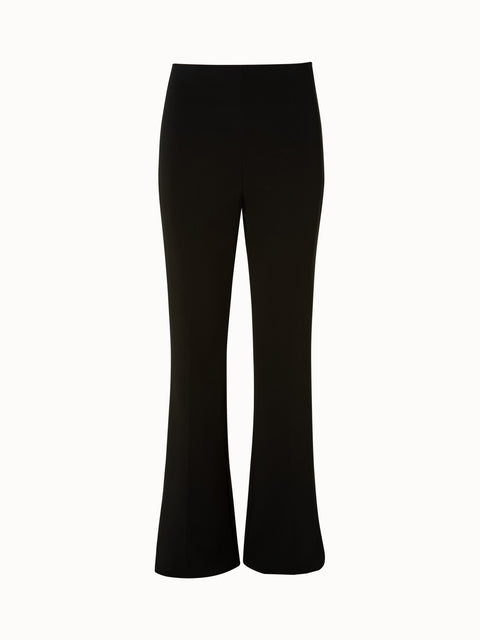 Wool Double-Face Boot Cut Pants