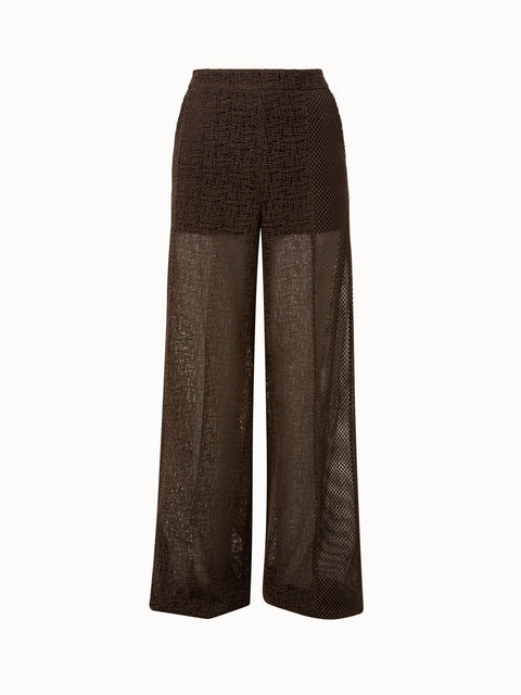 Flair SG Embroiderey Patchwork Wide Leg Pant