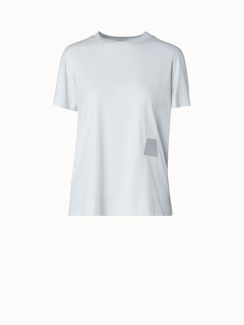 T-shirt Cotton Jersey Trapezoid Tulle Detail