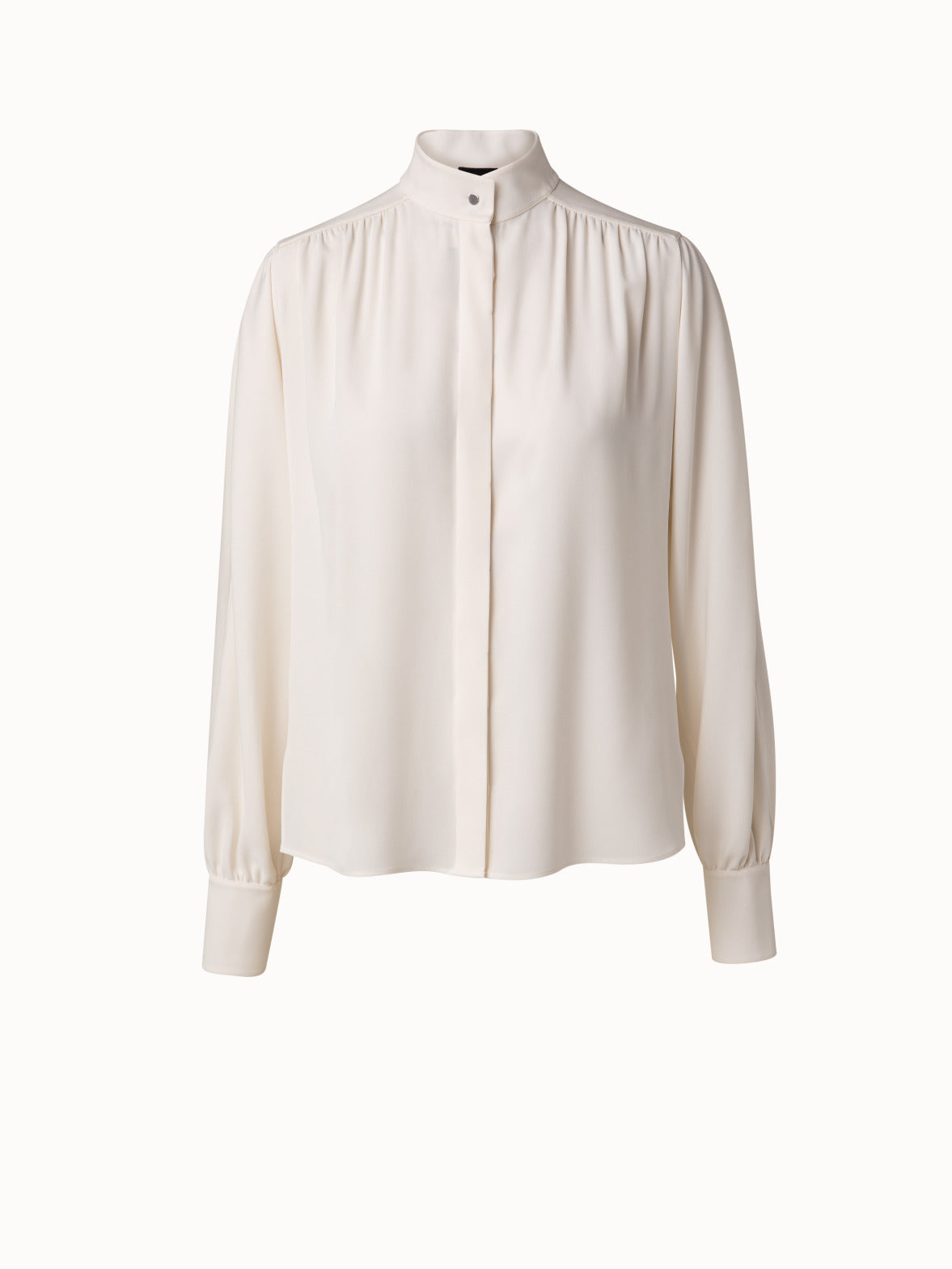 mock turtleneck blouse