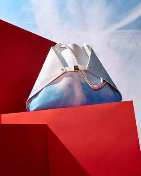 Medium Ai Shoulder Bag in St. Gallen Sky Print