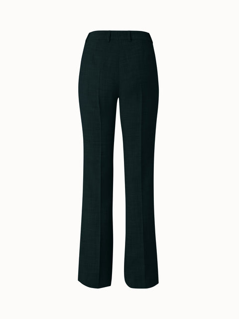 Wool Double-Face Bootcut Pants
