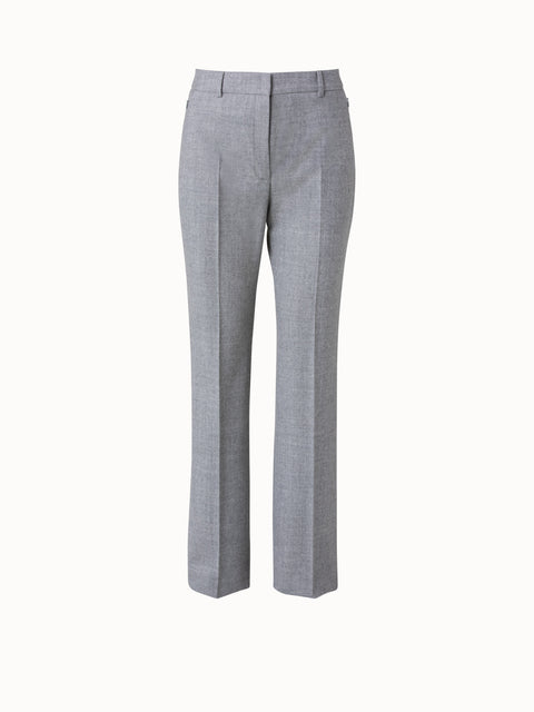 Wool Stretch Flannel Bootcut Pants