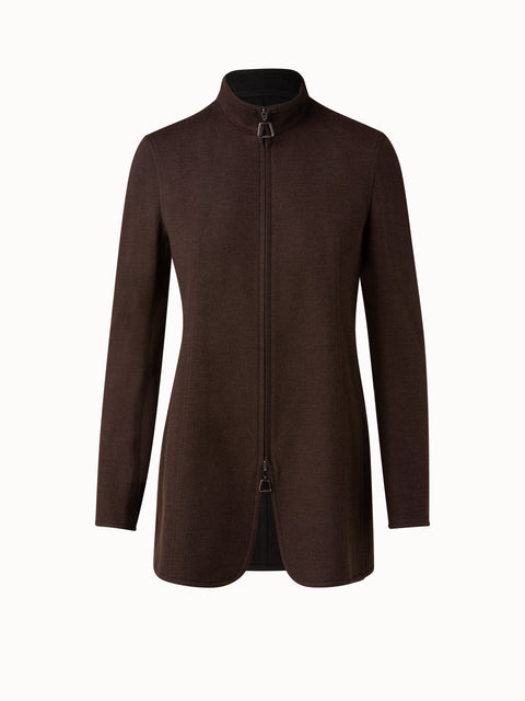 Reversible Cashmere Long Jacket