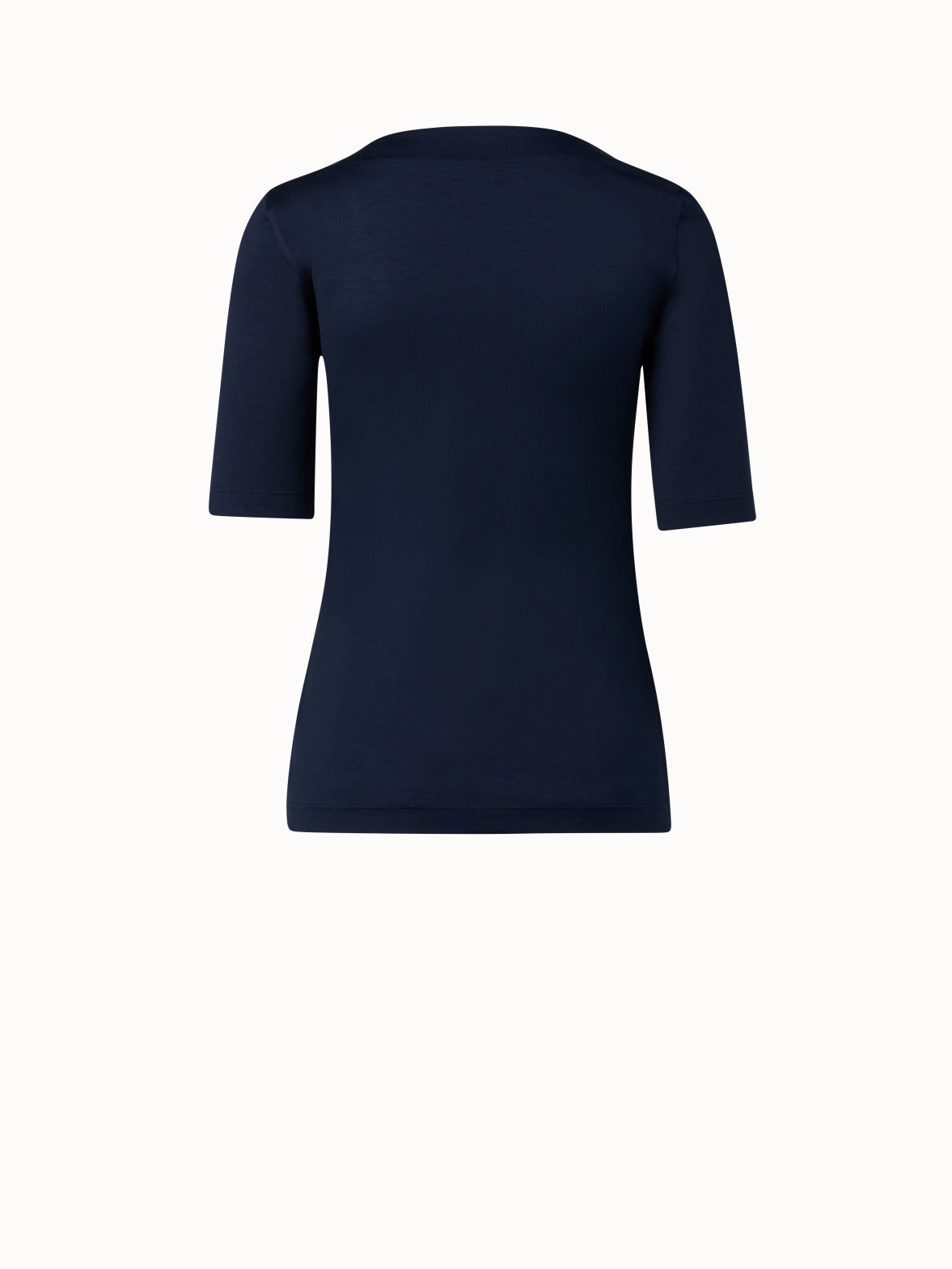 Modal Stretch Top with Square Neck - navy