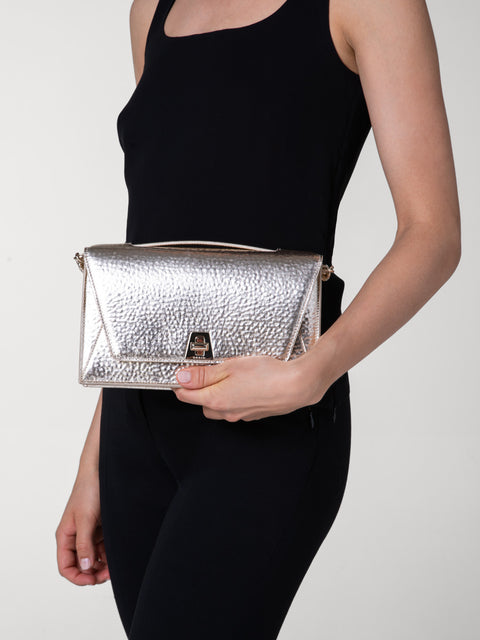 Anouk City Bag in Hammered Leather
