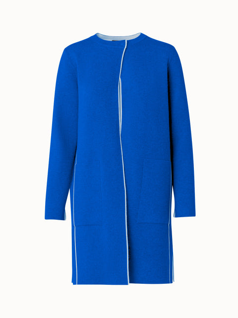 Cashmere Double-Face Long Cardigan