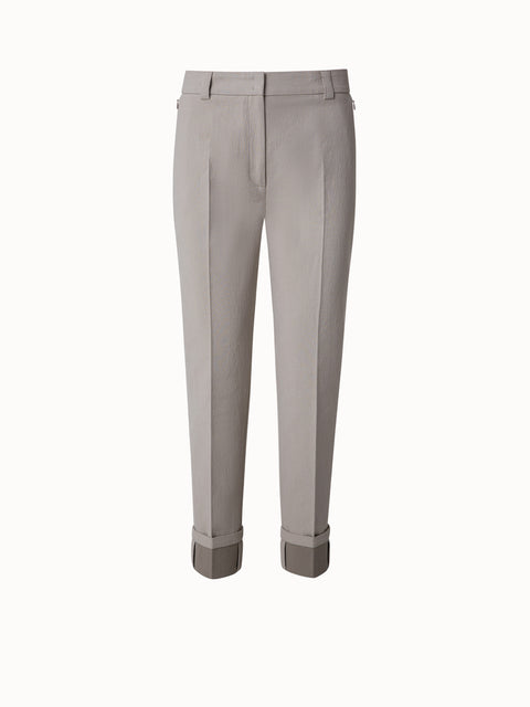 Cotton Double-Face Tapered Pants
