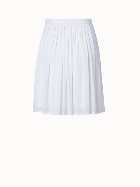 Open Weave Viscose Cotton Blend Skirt