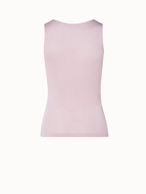 Silk Stretch Knit Tank Top