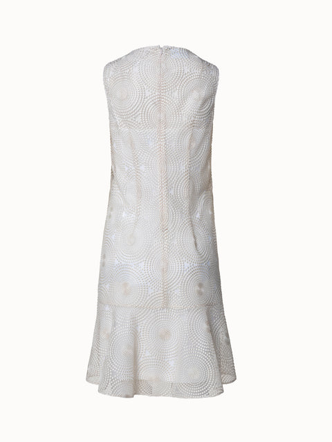 Metallic 3D Dot Embroidery Dress