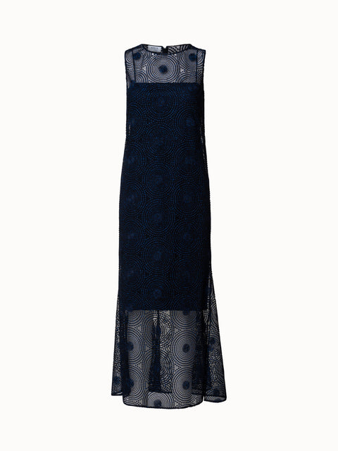 Akris Punto Black Belted Flared Wool Midi Dress ref.987470 - Joli Closet