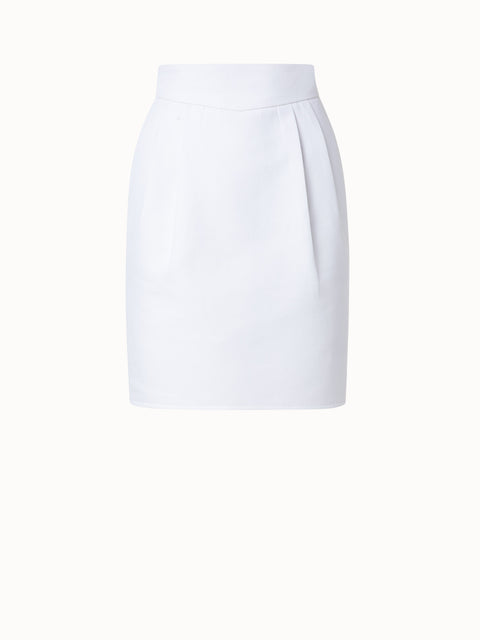 Cotton Double-Face Short Skirt