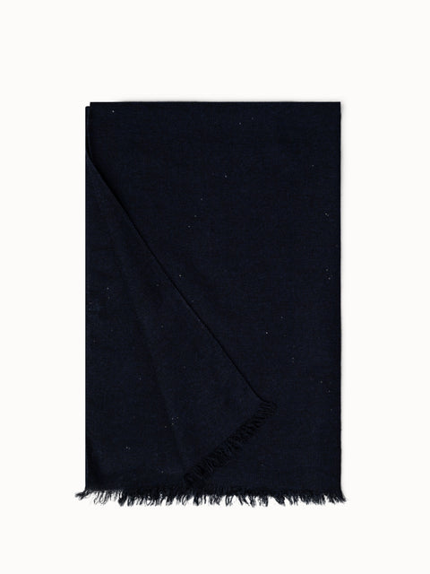 Silk Cashmere Scarf with Fine Sequins