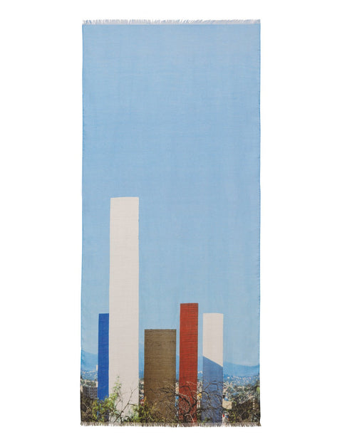 Barragan Towers print scarf