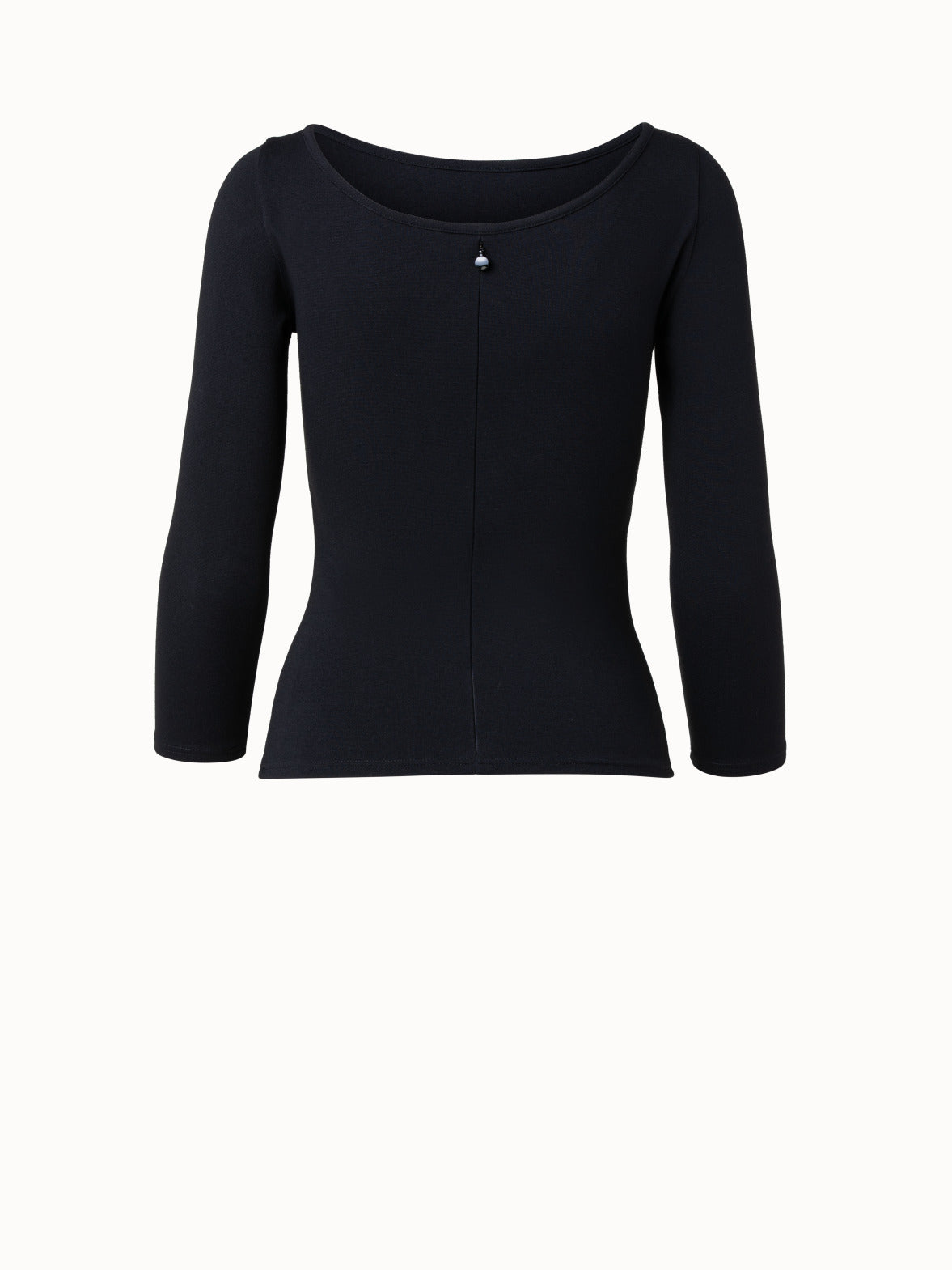 3/4-sleeve-top - black