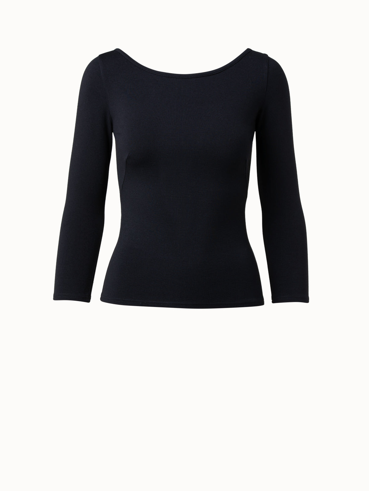 3/4-sleeve-top - black