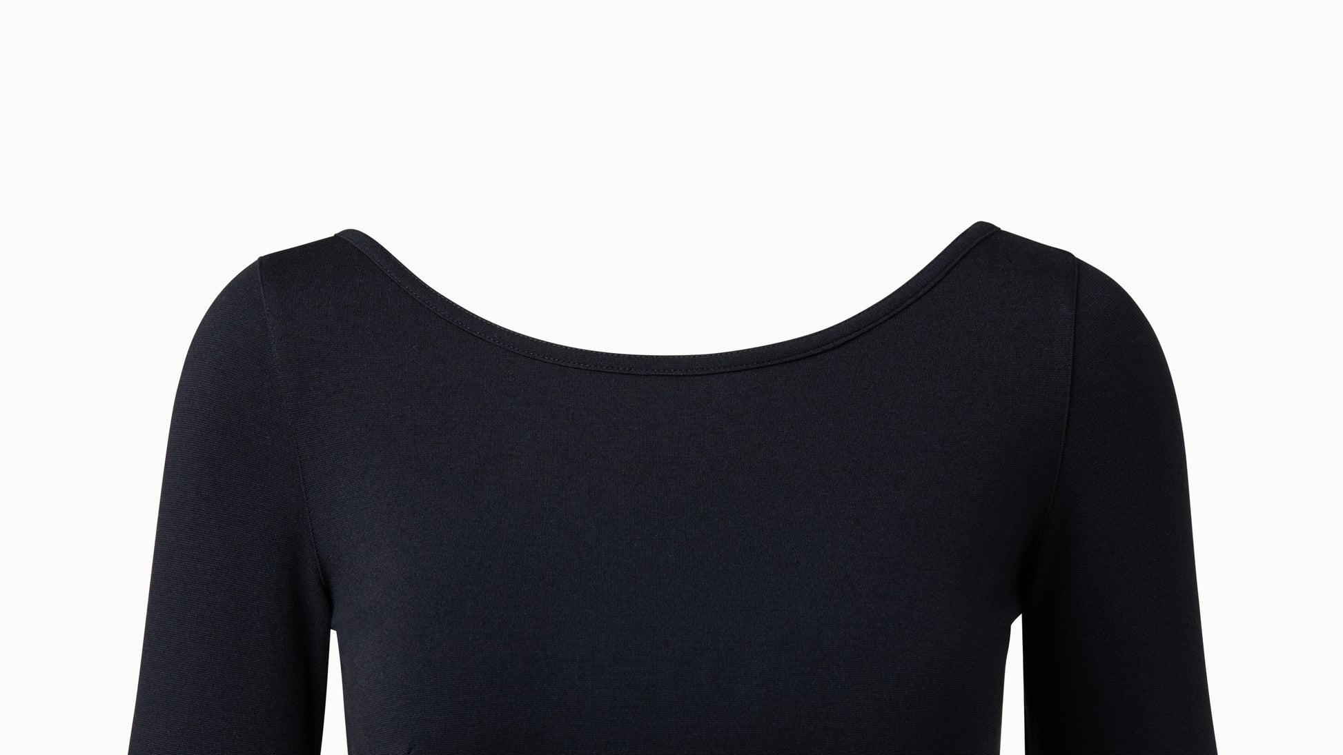 3/4-sleeve-top - black
