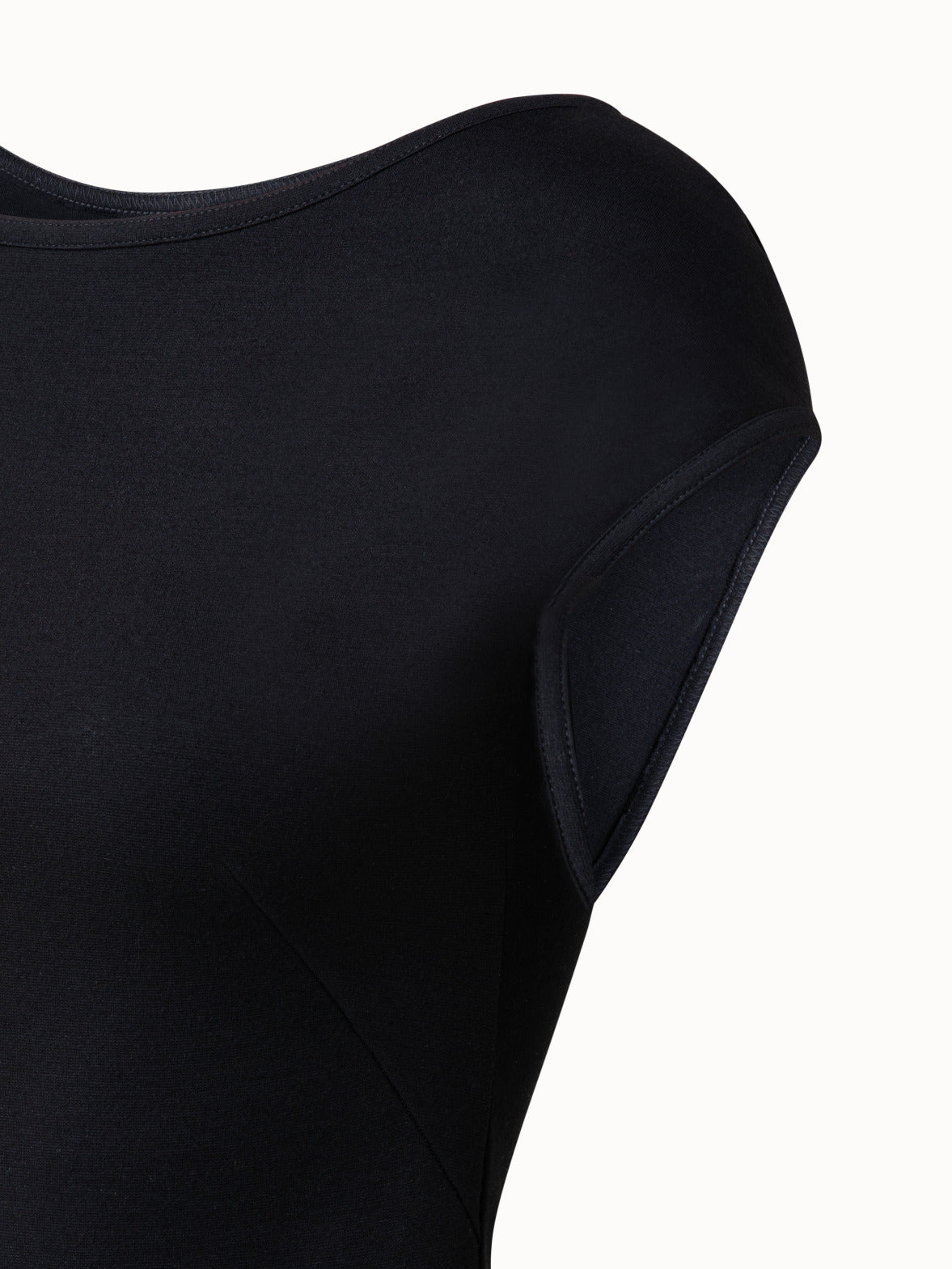 Cap-sleeve Top - black